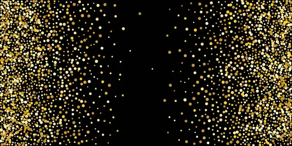 金斑圆饼 奢侈的节日背景 金粒在黑色背景上闪烁着的抽象纹理 设计元素 病媒说明 Eps — 图库矢量图片