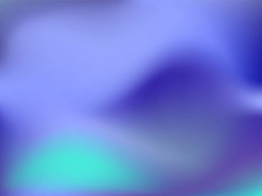 Sanal arkaplan. Pembe, mavi, yeşil renklerde parlak, pürüzsüz, bulanık fütürist desen. Modaya uygun reklam vektörü. Yazdırılmış ürünler için holografik spektrumun yoğun gradyanı,.