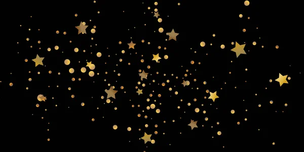 Estrela Abstrata Confete Cair Fundo Estrelado Estrelas Aleatórias Brilham Sobre — Vetor de Stock
