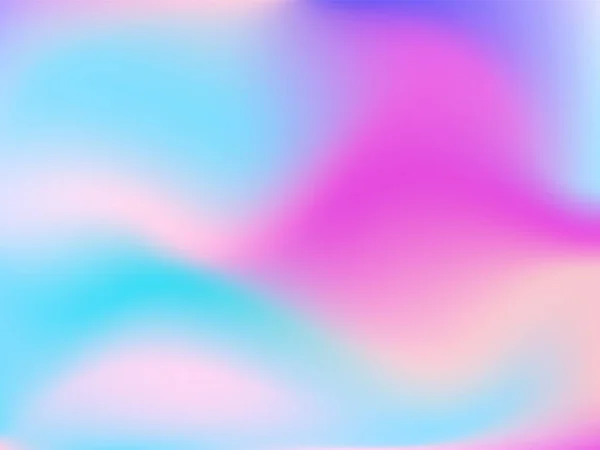 Fundo Holográfico Malha Lisa Brilhante Borrada Padrão Futurista Rosa Azul — Vetor de Stock