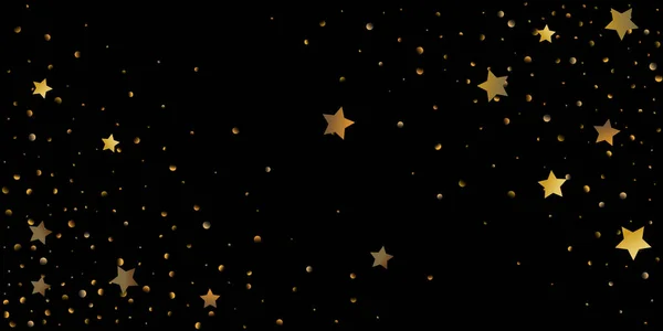 Αφηρημένο Αστέρι Του Κομφετί Πτώση Έναστρου Υποβάθρου Τυχαία Αστέρια Λάμπουν — Διανυσματικό Αρχείο
