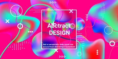 Güzel tasarım 3D, her amaç için harika tasarım. Asgari tarz konsept. Renkli soyut arka plan. Gradyanlar müzik arkaplanı.