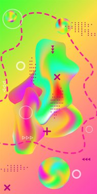 Moda yaratıcı vektör alanı gradyanı. Soyut vektör örtüsü. Mevcut şekillerden, modaya uygun soyut kapaklara, afişlere, posterlere, kitapçıklara yaratıcı sıvı arkaplanı.