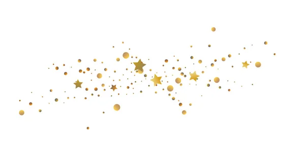 Yıldız konfetisi. Altın konfeti arka planı. Parlak tasarım modeli. Altın yıldızlı vektör şablonu. Tasarımınız için uygun, kartlar, davetiyeler, hediye, VIP.