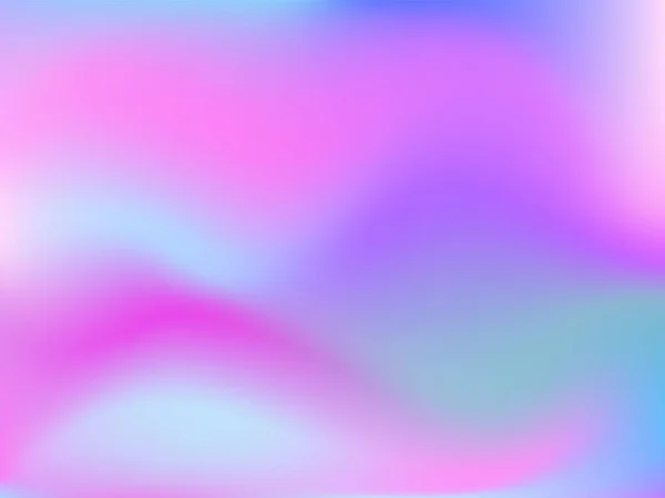 Fundo Holográfico Malha Lisa Brilhante Borrada Padrão Futurista Rosa Azul — Vetor de Stock