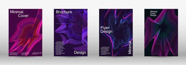 Modèle Design Moderne Ensemble Couvertures Abstraites Modernes Couleurs Fluides Créatives — Image vectorielle