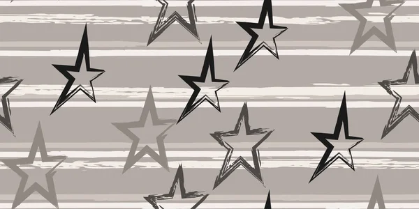 色の縞と星 簡単よ ファッション水彩ストライプデザイン 手描きの線を水彩風に描く テキスタイルデザイン ラッパー カバー — ストックベクタ
