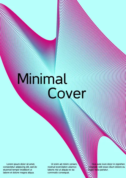 Minimum Vector Coverage Creative Fluid Backgrounds Current Forms Design Fashionable — Stock Vector