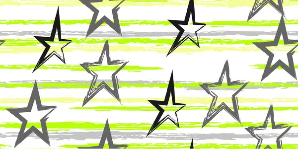 塗装された星のグランジストライプ 簡単よ ファッション水彩ストライプデザイン 手描きの線を水彩風に描く テキスタイルデザイン ラッパー カバー — ストックベクタ
