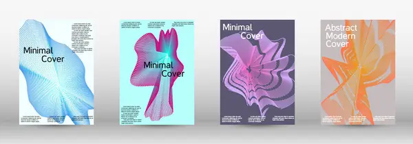 Moderne Designvorlage Eine Reihe Moderner Abstrakter Einbände Kreative Hintergründe Aus — Stockvektor
