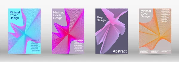 Cubre Diseño Artístico Conjunto Cubiertas Abstractas Modernas Plantilla Futurista Futura — Archivo Imágenes Vectoriales