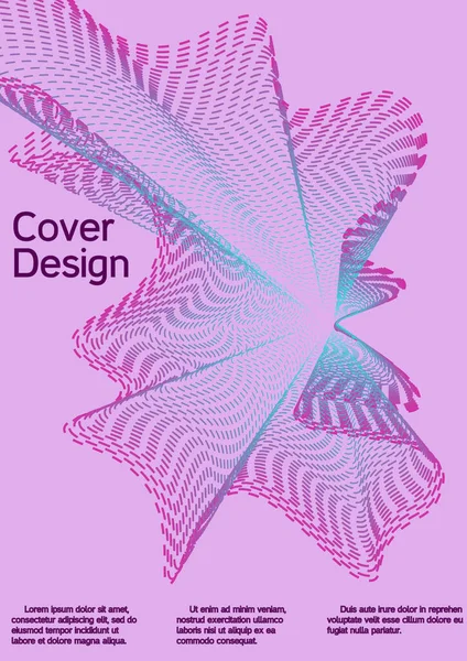 Modèle Design Moderne Milieux Fluides Créatifs Partir Des Formes Actuelles — Image vectorielle