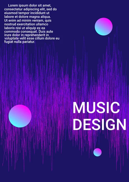 Design Couverture Artistique Contexte Abstrait Moderne Brochure Sonore Pour Créer — Image vectorielle