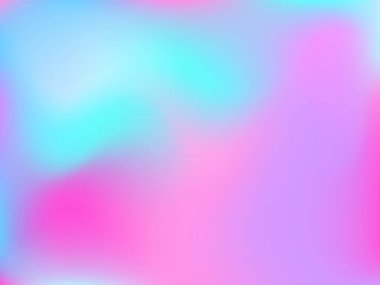 Sanal arkaplan. Bulanık geleceksel deseni olan parlak, pürüzsüz bir ağ. Moda reklam vektörü. Yazdırma ürünleri için yoğun holografik spektrum gradyanı,.