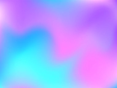 Sanal arkaplan. Bulanık geleceksel deseni olan parlak, pürüzsüz bir ağ. Moda reklam vektörü. Yazdırma ürünleri için yoğun holografik spektrum gradyanı,.