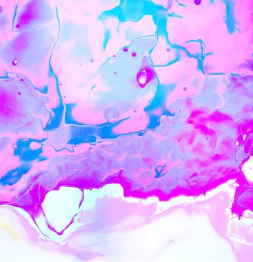 Sihirli peri tasarımlı, mavi, pembe, mavi renkli güzel bir karikatür. Parlak resim. Çizgi film duvar kâğıdı. Zarif dekorasyon.