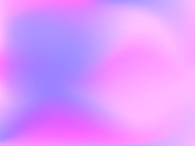 Sanal arkaplan. Pembe, mavi, yeşil renklerde parlak, pürüzsüz, bulanık fütürist desen. Modaya uygun reklam vektörü. Yazdırılmış ürünler için holografik spektrumun yoğun gradyanı,.
