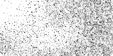 Beyaz arka planda gümüş konfeti noktası. Lüks şenlik geçmişi. Dekoratif unsur. Tasarım elementi. Vektör illüstrasyonu, EPS 10. 