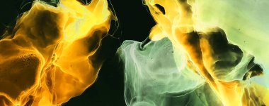 Suluboya girdap. Organik ince tuval. Arka planda güzel bir duman soyutlaması. Alkol mürekkebi. Soyut Ruhsal Akışkan.