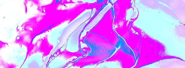 Piękne Tło Kreskówki Magicznym Wzorem Bajki Niebieskich Różowych Niebieskich Kolorach — Zdjęcie stockowe