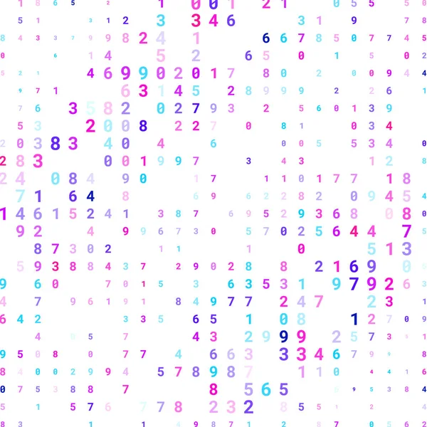 デジタル壁紙のモダンなデザイン 数字は混沌として散乱されます ビジネスの背景概念 白の数字からの抽象的な背景 ベクトル — ストックベクタ