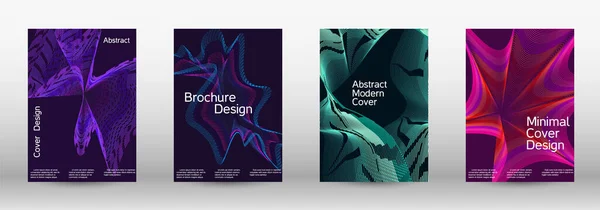 Modèle Design Moderne Ensemble Couvertures Abstraites Modernes Arrière Plans Créatifs — Image vectorielle