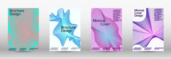 モダンなデザインテンプレート 現代の抽象的なカバーのセット 抽象的な線から創造的な背景は ファッショナブルな抽象的なカバー バナー ポスター 小冊子を作成します — ストックベクタ