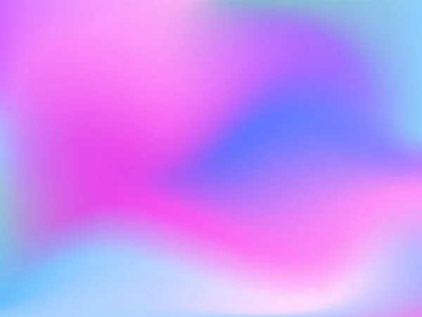 Fundo Holográfico Malha Lisa Brilhante Borrada Padrão Futurista Rosa Azul — Vetor de Stock