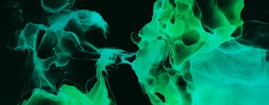 Suluboya girdap. Organik ince tuval. Arka planda güzel bir duman soyutlaması. Alkol mürekkebi. Soyut Ruhsal Akışkan.