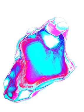 Sihirli peri tasarımlı, mavi, pembe, mavi renkli güzel bir karikatür. Parlak resim. Çizgi film duvar kâğıdı. Zarif dekorasyon.