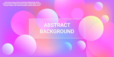 Top şekil eğimleri. Fütürist soyut arka plan. Parlak eğim. Vektör 3 boyutlu illüstrasyon. Pankart, poster, kapak tasarımı için topları olan arkaplan resmi.