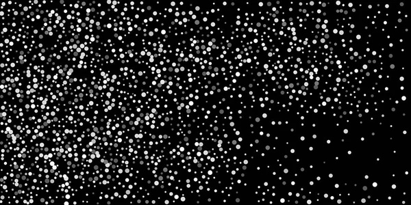 Brillo Plateado Confeti Sobre Fondo Negro Ilustración Una Gota Partículas — Archivo Imágenes Vectoriales
