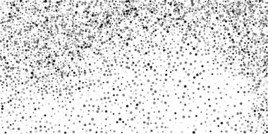  Beyaz arka planda gümüş simli konfeti. Lüks şenlik geçmişi. Dekoratif unsur. Tasarım elementi. Vektör illüstrasyonu, EPS 10. 