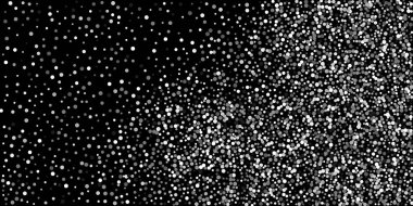 Siyah arka planda gümüş konfeti noktası. Lüks şenlik geçmişi. Dekoratif unsur. Tasarım elementi. Vektör illüstrasyonu, EPS 10. 