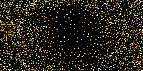 金色点缀在黑色背景上 一滴滴闪光的粒子的例子 装饰元素 设计元素 病媒说明 Eps — 图库矢量图片