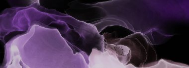 Suluboya girdap. Organik ince tuval. Arka planda güzel bir duman soyutlaması. Alkol mürekkebi. Soyut Ruhsal Akışkan.