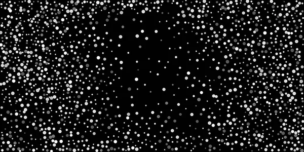 Brillance Argentée Confettis Sur Fond Noir Illustration Une Goutte Particules — Image vectorielle