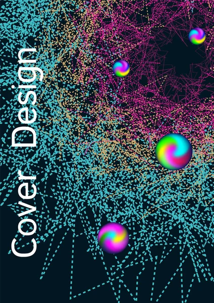 Cobertura Vetorial Mínima Modelo Design Moderno Fundo Criativo Linhas Abstratas — Vetor de Stock