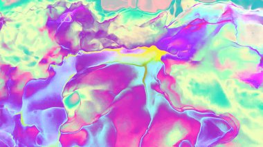 Mavi, pembe, mavi renklerde sihirli peri tasarımı olan güzel bir karikatür arka planı. Moda soyut psikedelik arka plan. Zarif dekorasyon..