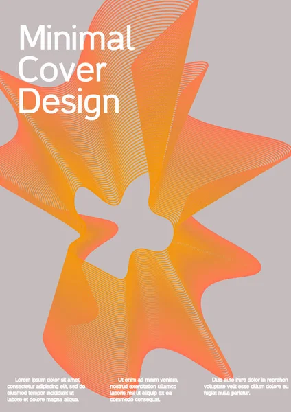 Konstnärlig Omslag Design Kreativ Vätska Bakgrunder Från Nuvarande Former För — Stock vektor