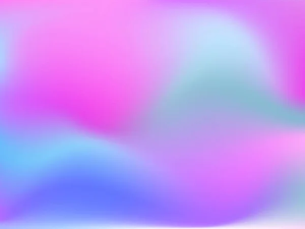 Fundo Holográfico Malha Lisa Brilhante Borrada Padrão Futurista Rosa Azul — Vetor de Stock