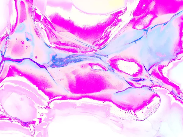 ピンク 青の色で魔法の妖精のデザインと美しい漫画の背景 トレンディーな抽象的なサイケデリックな背景エレガントな装飾 — ストック写真