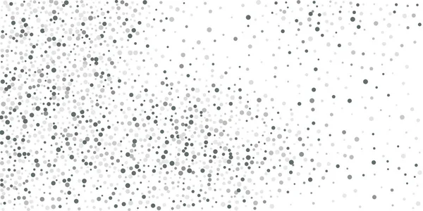 Silver Glans Konfetti Vit Bakgrund Illustration Droppe Blanka Partiklar Dekorativa — Stock vektor