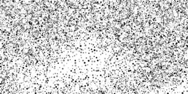 Beyaz arka planda konfetilerin gümüş parlaklığı. Lüks şenlik geçmişi. Dekoratif unsur. Tasarım elementi. Vektör illüstrasyonu, EPS 10. 