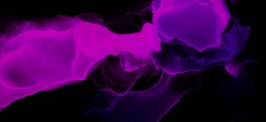 Suluboya girdap. Organik ince tuval. Arka planda güzel bir duman soyutlaması. Alkol mürekkebi. Soyut Ruhsal Akışkan.