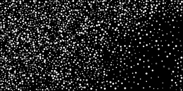 Confettis Argentés Sur Fond Noir Fond Fête Luxe Elément Décoratif — Image vectorielle