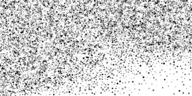  Beyaz arka planda gümüş simli konfeti. Lüks şenlik geçmişi. Dekoratif unsur. Tasarım elementi. Vektör illüstrasyonu, EPS 10. 