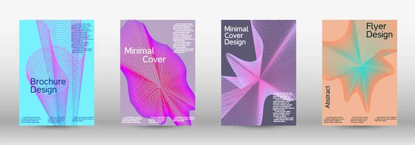 Modern Design Sjabloon Een Set Moderne Abstracte Covers Toekomstige Futuristische — Stockvector