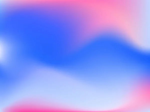 Fundo Holográfico Malha Lisa Brilhante Borrada Padrão Futurista Rosa Azul — Vetor de Stock