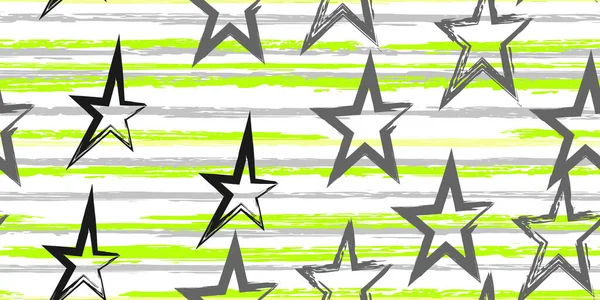 Renkli Çizgiler Yıldızlar Basit Moda Suluboya Çizgili Tasarım Suluboya Tarzında — Stok Vektör